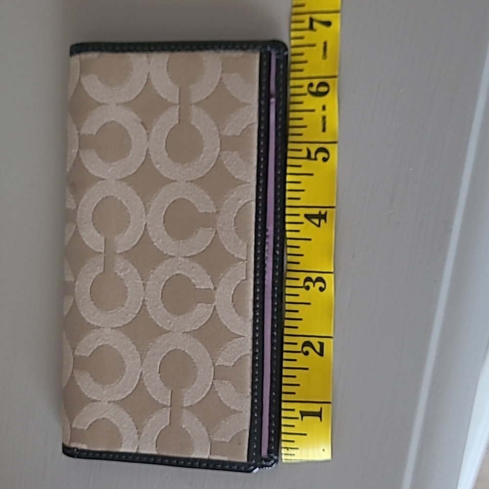 Coach Brown Checkbook - Picture 3 of 10